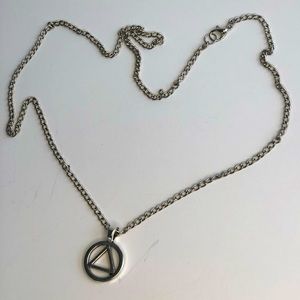 Alcoholics Anonymous pendent necklace